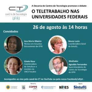 O teletrabalho nas universidades federais @ Canal do Centro de Tecnologia no YouTube