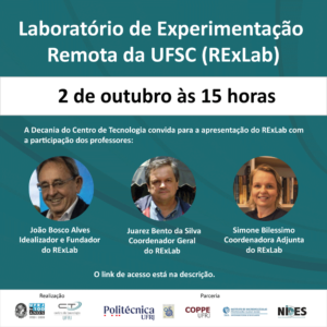 Laboratório de Experimentação Remota (RExLab) da UFSC @ https://forms.gle/c6kaMGnf5nB4xwbp8