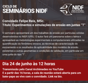 Ciclo de Seminários NIDF @ https://meet.google.com/tzr-mxeq-urq