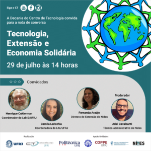 Tecnologia, Extensão e Economia Solidária @ https://bit.ly/youtubedoct