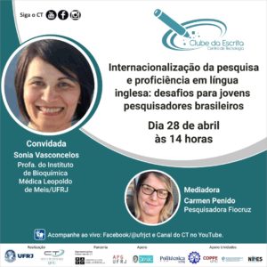 Internacionalização da pesquisa e proficiência em língua inglesa: Desafios para jovens pesquisadores brasileiros @ https://bit.ly/youtubedoct.