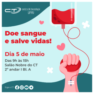 Doe sangue e salve vidas! @ Salão Nobre do CT