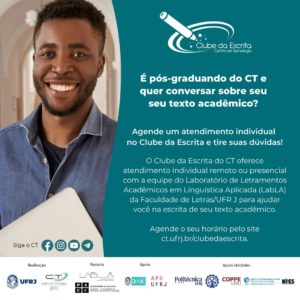 Atendimento individual do Clube da Escrita do CT @ https://calendly.com/clubedaescrita-atendimento1/50min