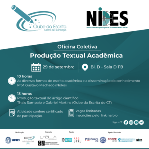 Oficina coletiva: Produção textual acadêmica @ Bloco D - Sala 119