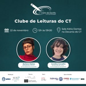 Clube de Leituras do CT @ Sala Kátia Dantas - Decania do CT