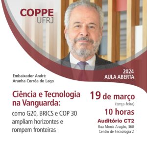 Aula aberta da Coppe/UFRJ @ Auditório da Coppe