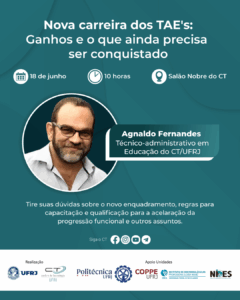 Nova carreira dos TAE's: Ganhos e o que ainda precisa ser conquistado @ Salão Nobre da Decania do CT